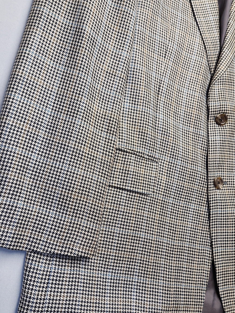 Chaps Black & White Houndstooth Sport Coat